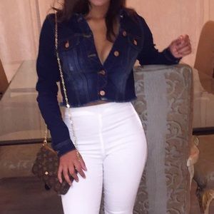 Noisy May Cropped Denim Jacket